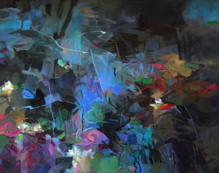 lilly pond 11, 120x150, oil/leinwand, 2018-2026